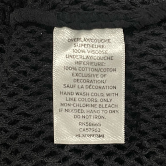 NEW Trouve Sleeveless Top Sheer Mesh Textured Layers Going Out Top Black | XS - Picture 11 of 11